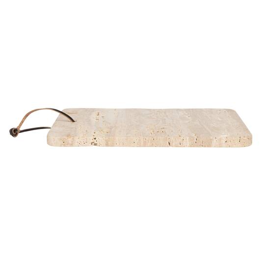 Hello Honey® 12" Travertine Cutting Board with Leather Tie